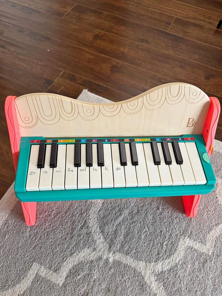 B. toys Mini Maestro Wooden Piano for Kids