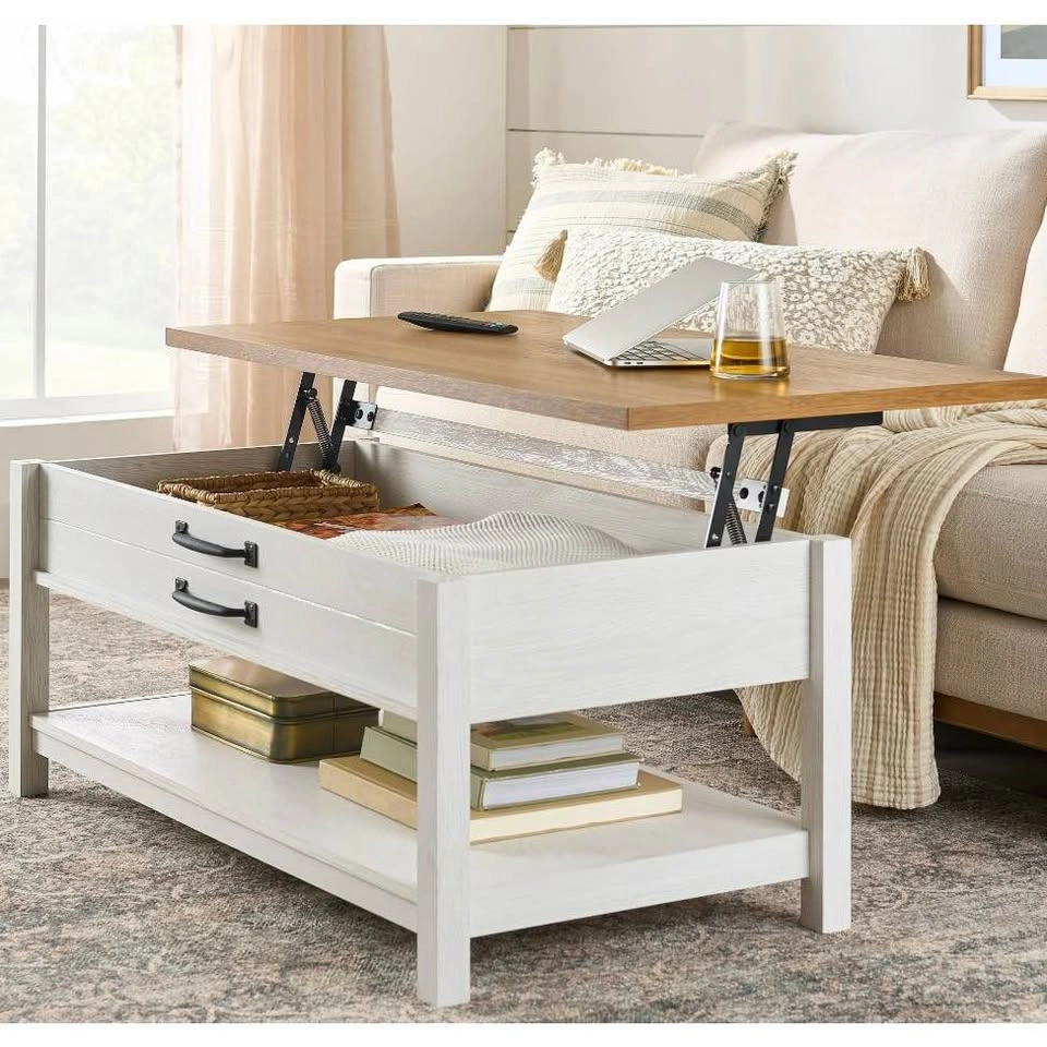 Better Homes & Gardens Farmhouse Coffee Table - Alabaster/Honey - photo 2