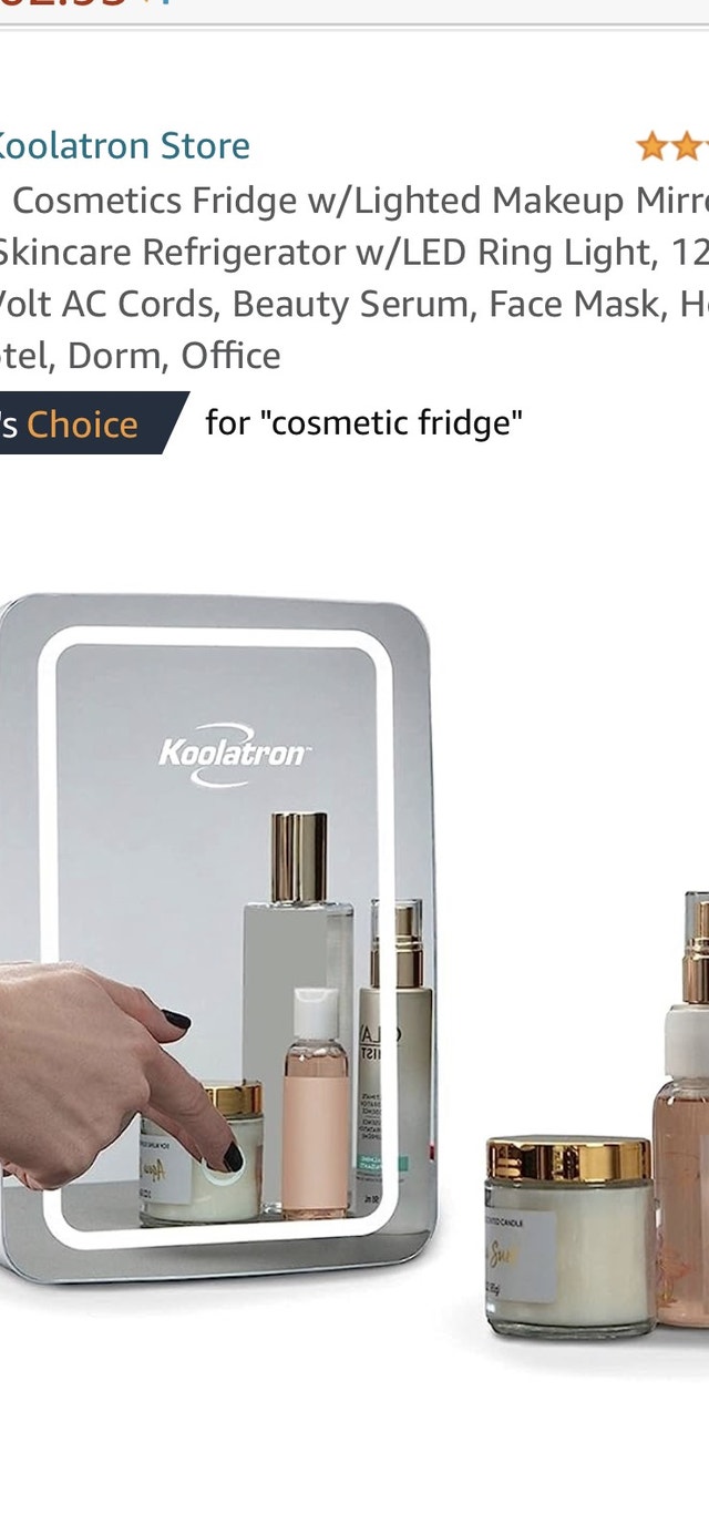 Koolatron Mirrored LED Fridge BRAND NEW!