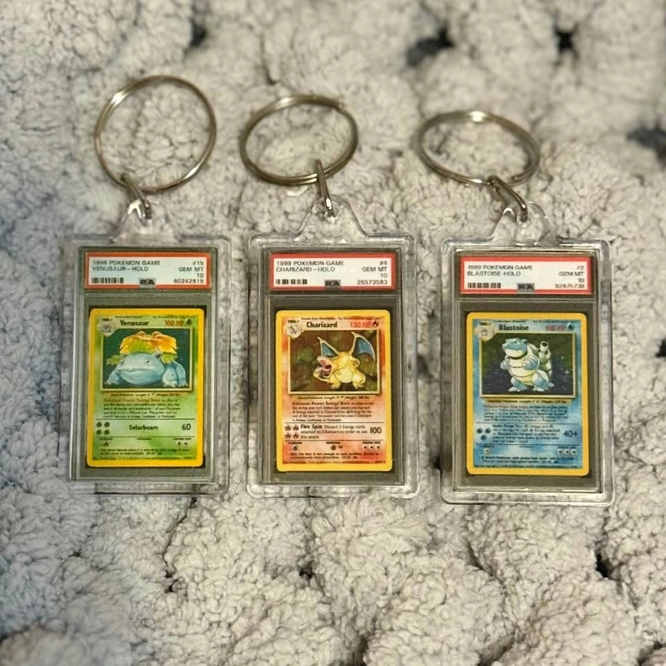 Pokemon PSA 10 Keychains