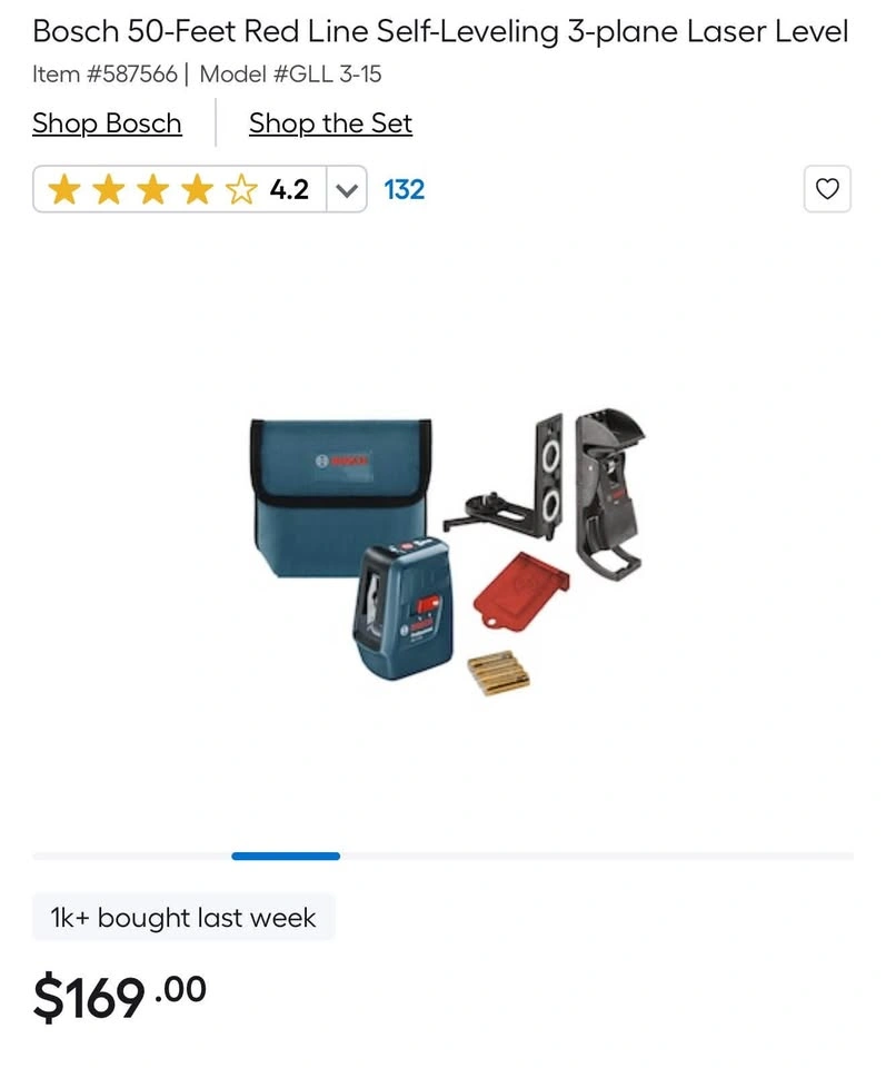 Bosch Self-Leveling Three-Line Laser GLL 3-15 - photo 5