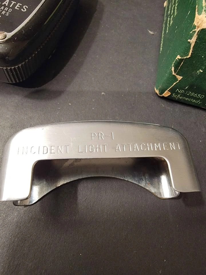 Vintage General Electric GE Exposure Meter Type PR-1 with Case a - photo 5