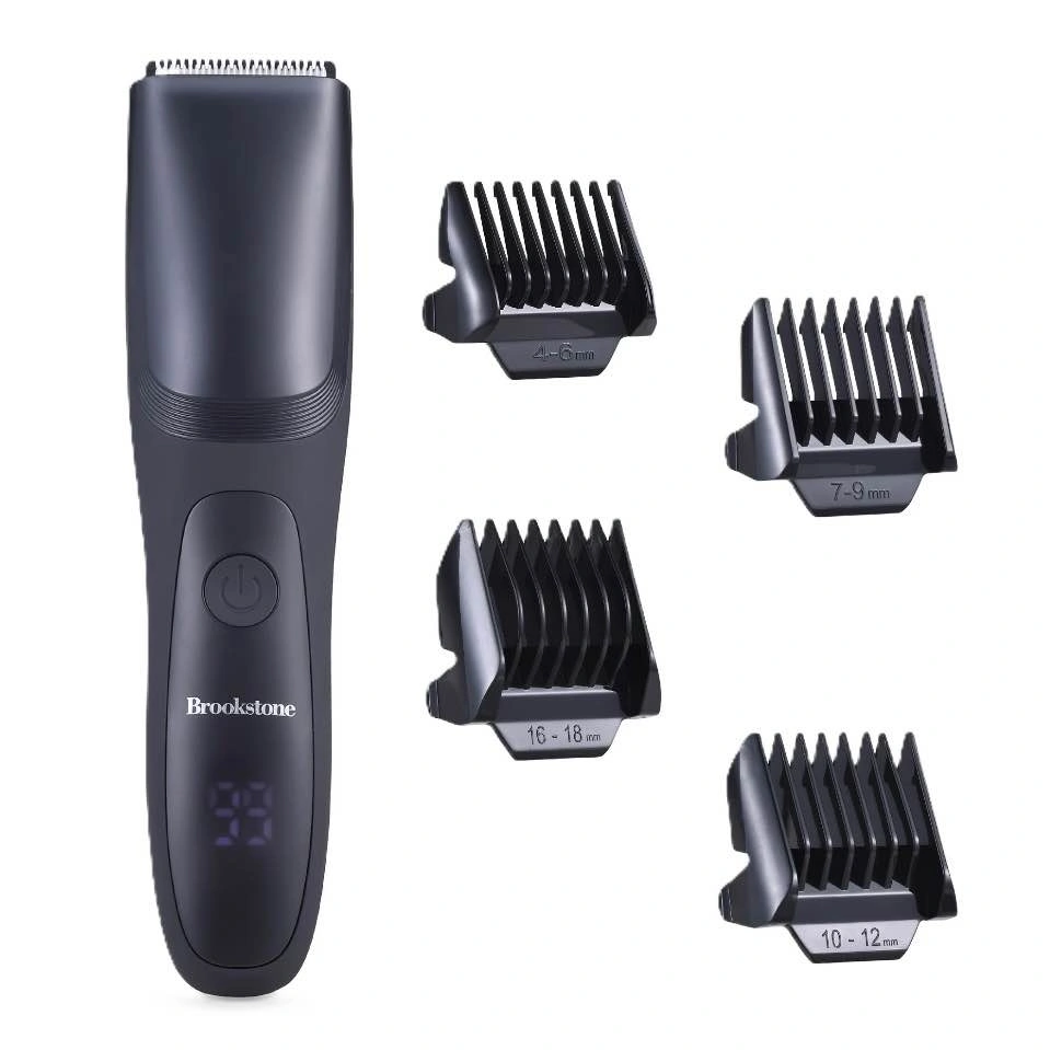 Brand New Brookstone Cordless Men's Hair Trimmer w/ Vacuum - photo 2