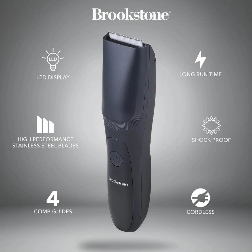 Brand New Brookstone Cordless Men's Hair Trimmer w/ Vacuum - photo 3