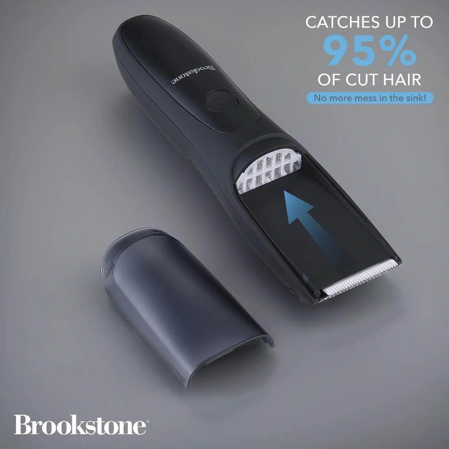Brand New Brookstone Cordless Men's Hair Trimmer w/ Vacuum - photo 4