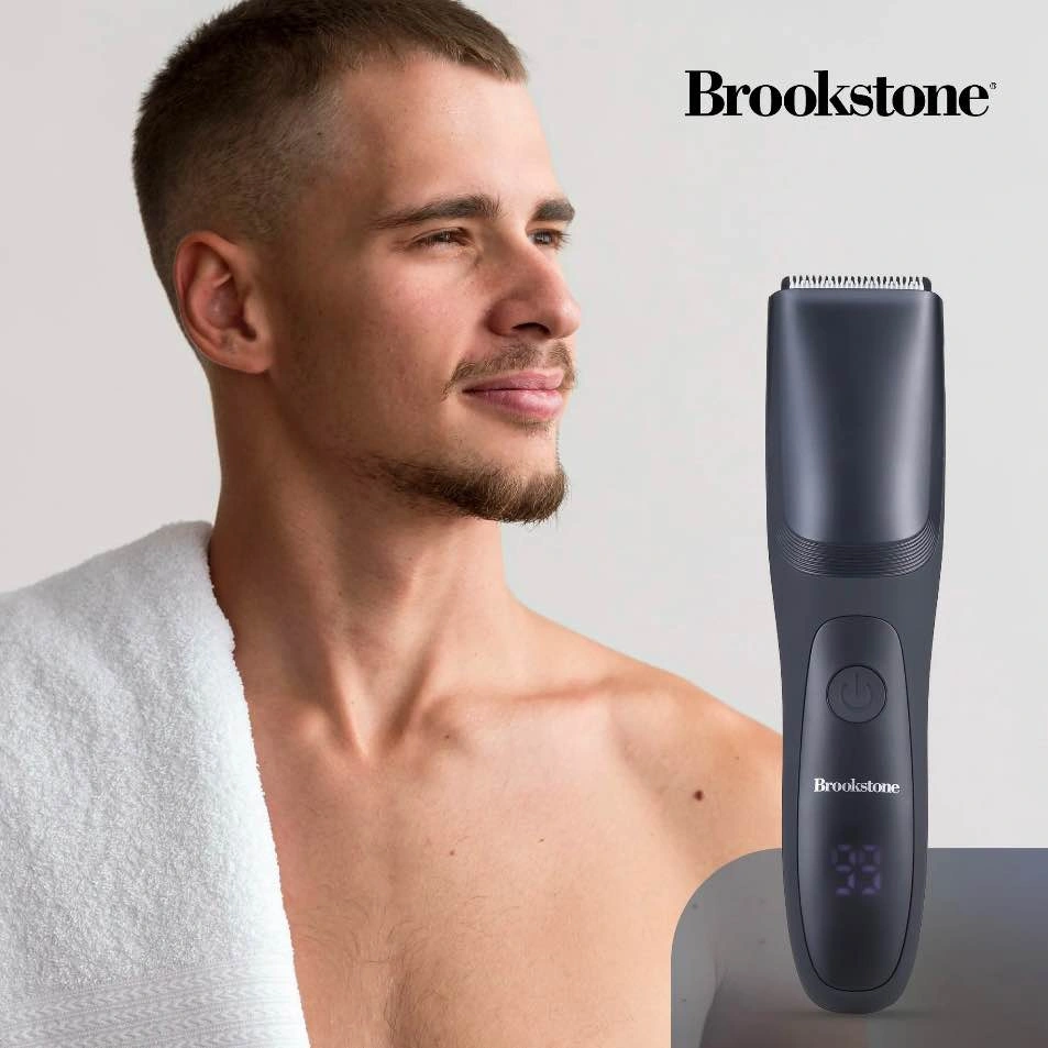 Brand New Brookstone Cordless Men's Hair Trimmer w/ Vacuum - photo 5