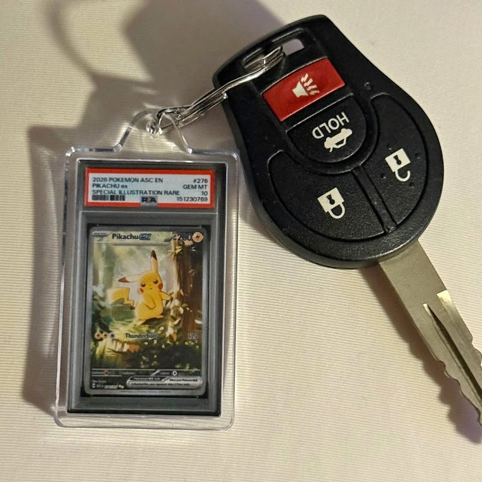 Pokemon x PSA 10 Pikachu ex Ascended Heroes Keychain