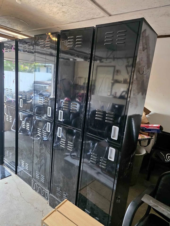 Large wooden lockers