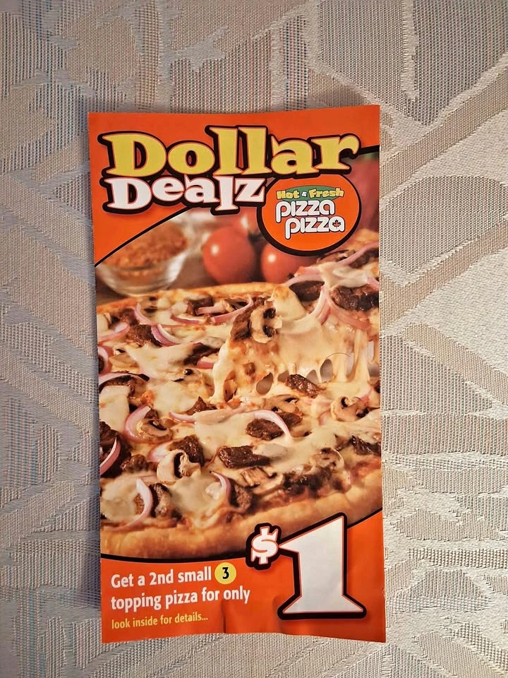 Vintage 2008 Pizza Pizza "Dollar Dealz" Flyer