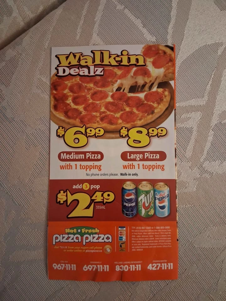 Vintage 2008 Pizza Pizza "Dollar Dealz" Flyer - photo 3