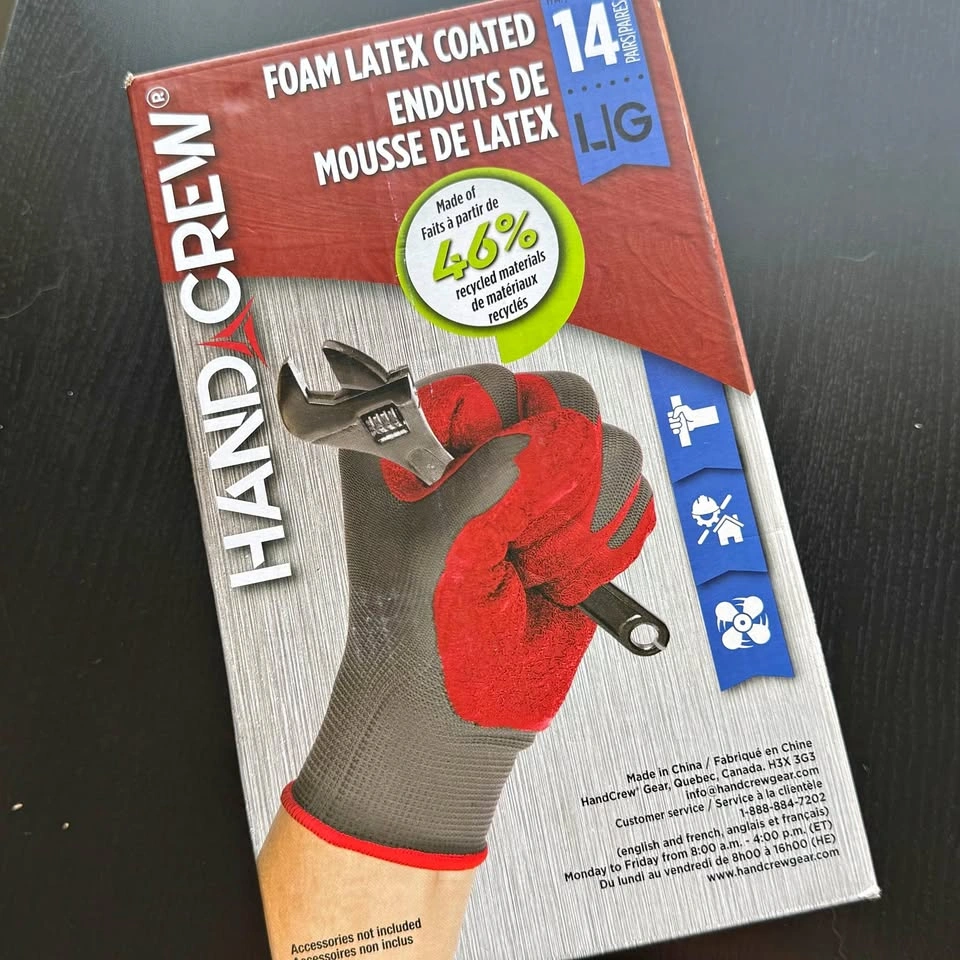 Work Gloves - 13 Pairs, Size Large