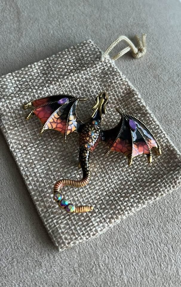 Ombré Dragon Brooch - photo 4