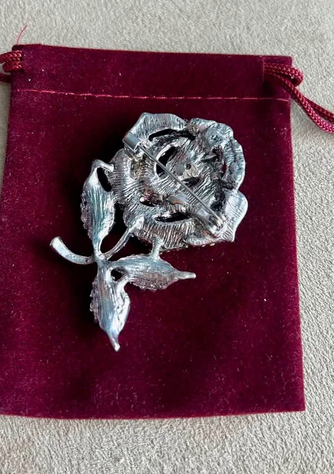 Purple Rose Brooch - photo 2