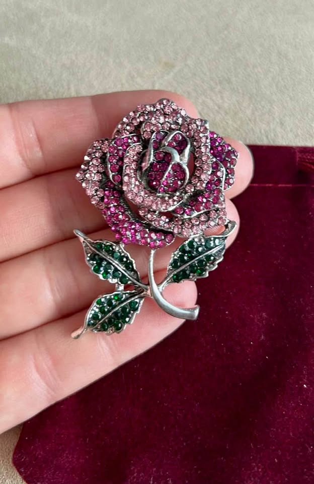 Purple Rose Brooch - photo 3