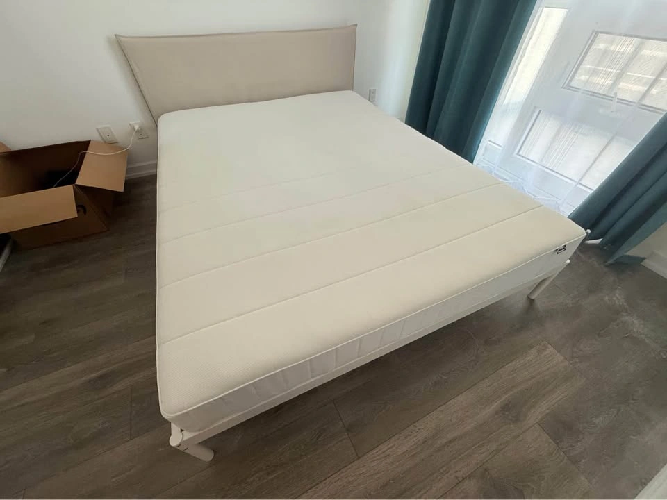 IKEA Queen Bed Frame and Mattress - Move Out Sale - photo 2