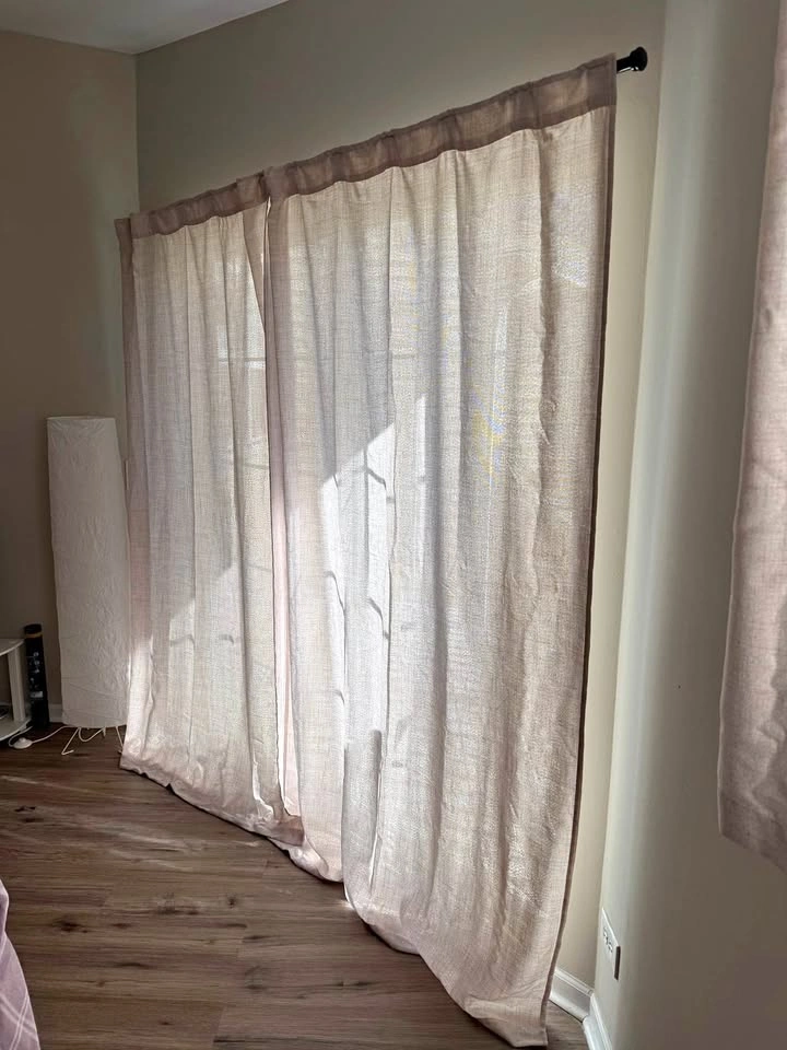 Natural White Linen Curtains