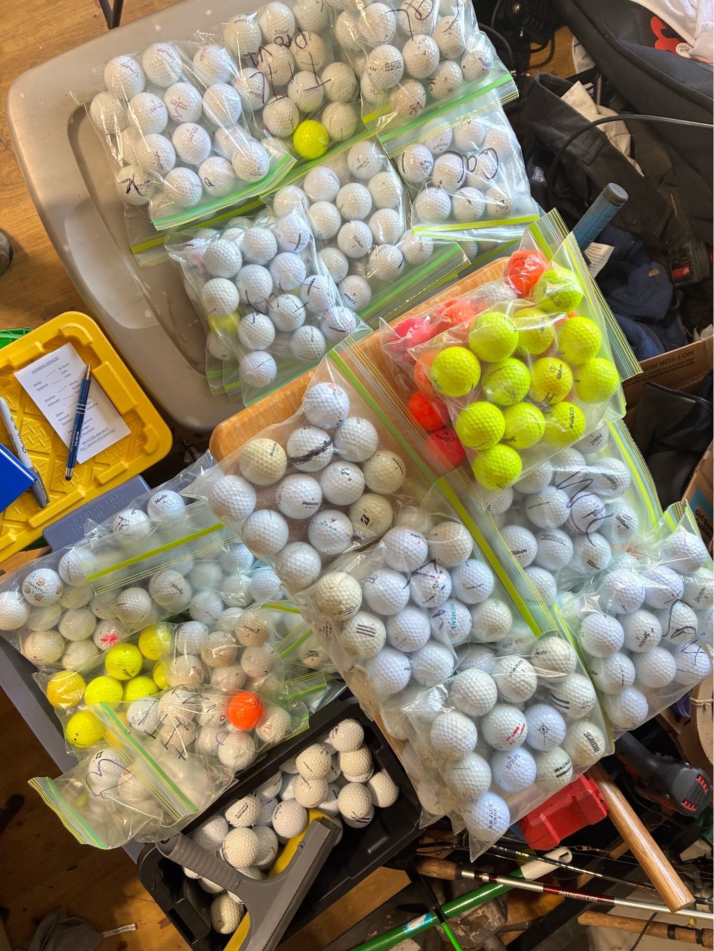 Golf Balls: Titleist, Callaway, Taylormade, Kirkland, Wilson & M