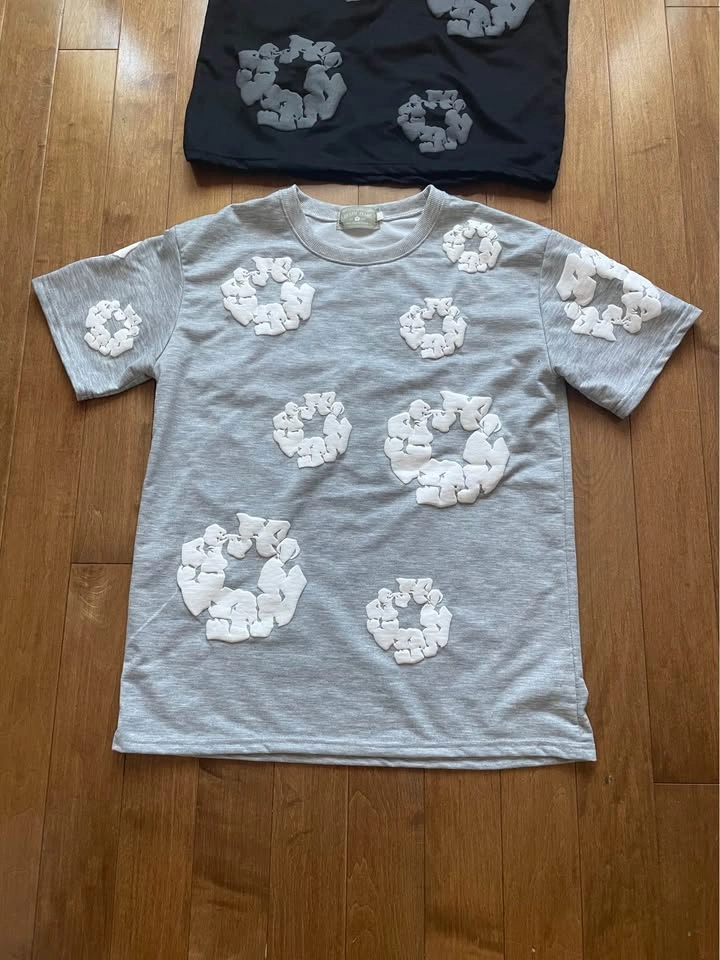 Black And Grey Denim Tears Shirt - photo 2