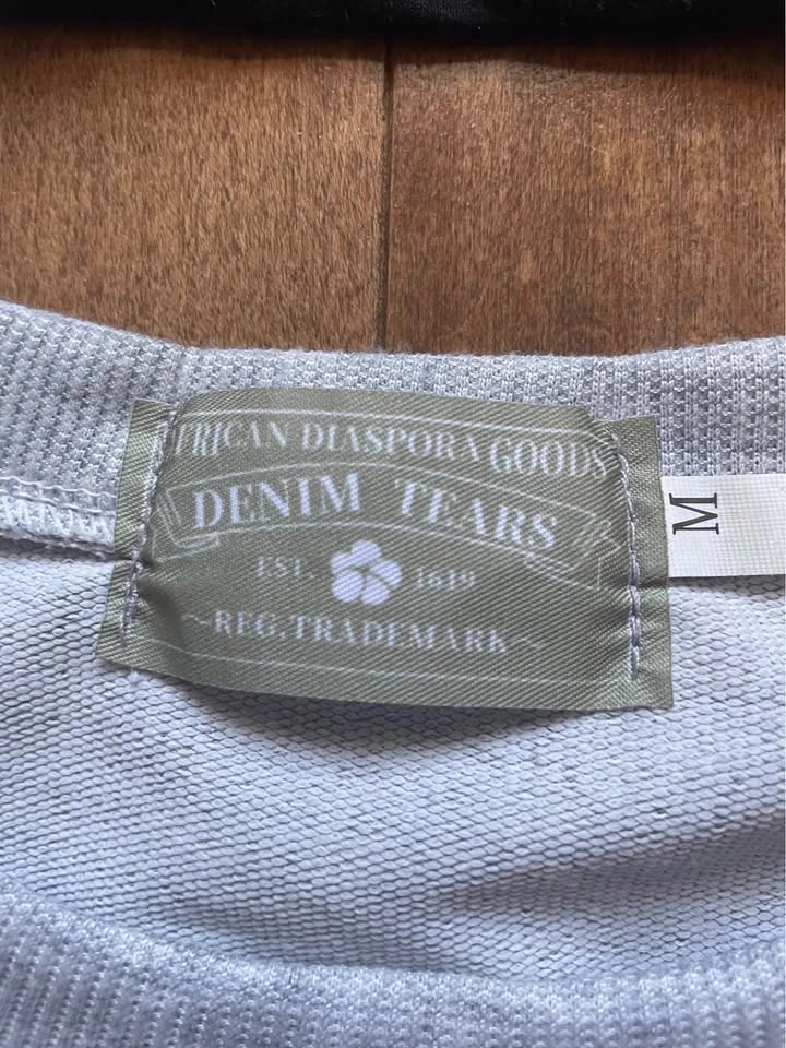 Black And Grey Denim Tears Shirt - photo 4