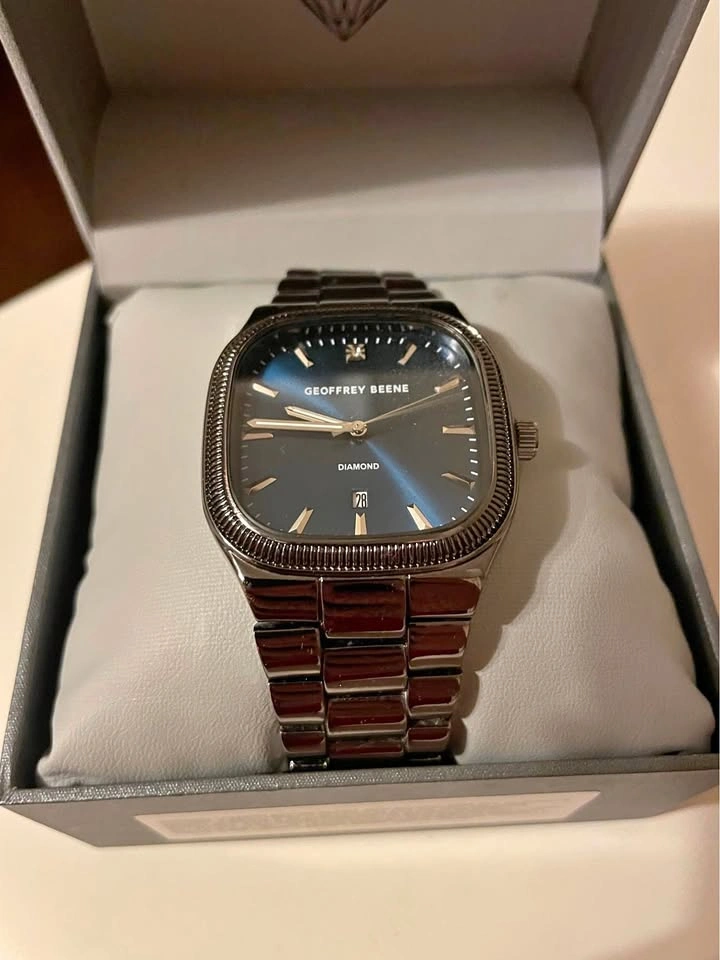 Geoffrey Beene Genuine Diamond Watch