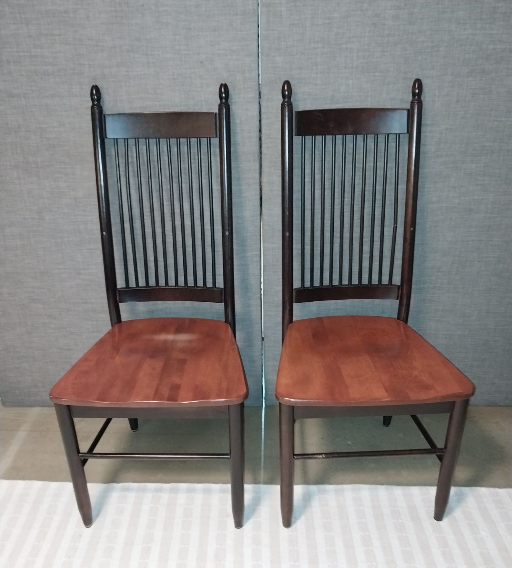 2 Solid Wood Dining Chairs – Classic Style, Sturdy & Well-Made - photo 2