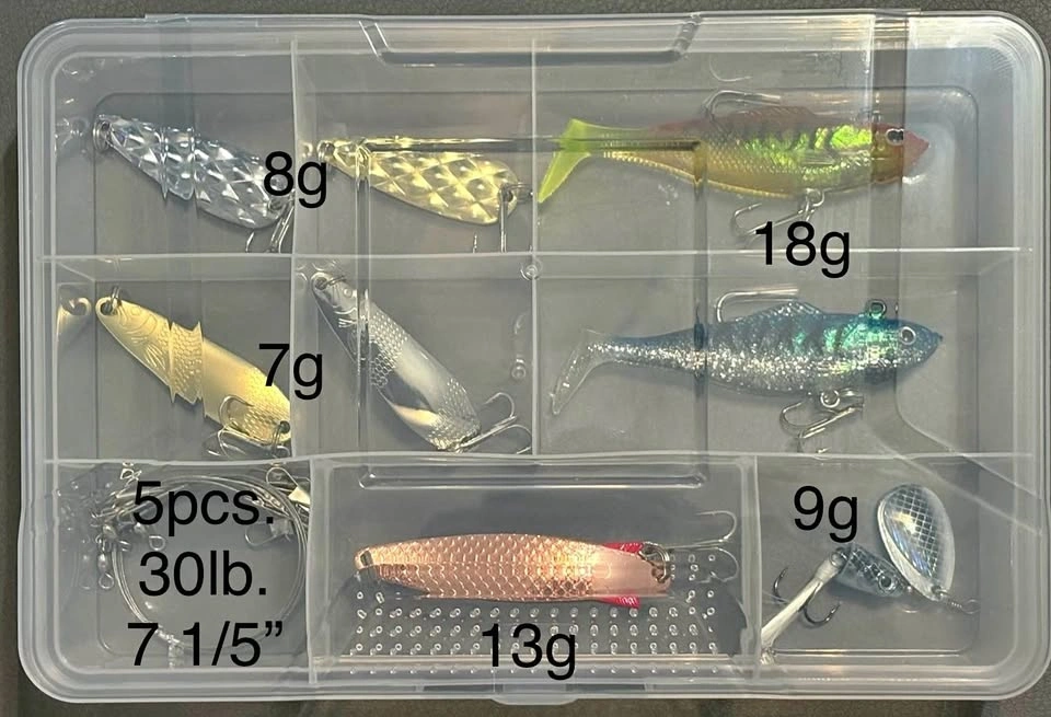 Brand New Fishing Lures and Tackle Box