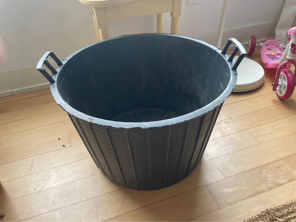 $5 each 19x15“ 2 Large black plastic tub with handles - photo 3