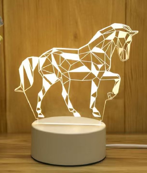 Unique Horse Lamp with Geometric Design - photo 3