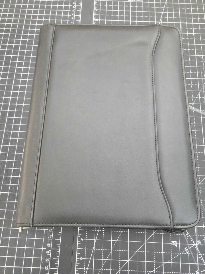 Genuine Leather Padfolio Portfolio Notepad Folder for Resumes iP - photo 2