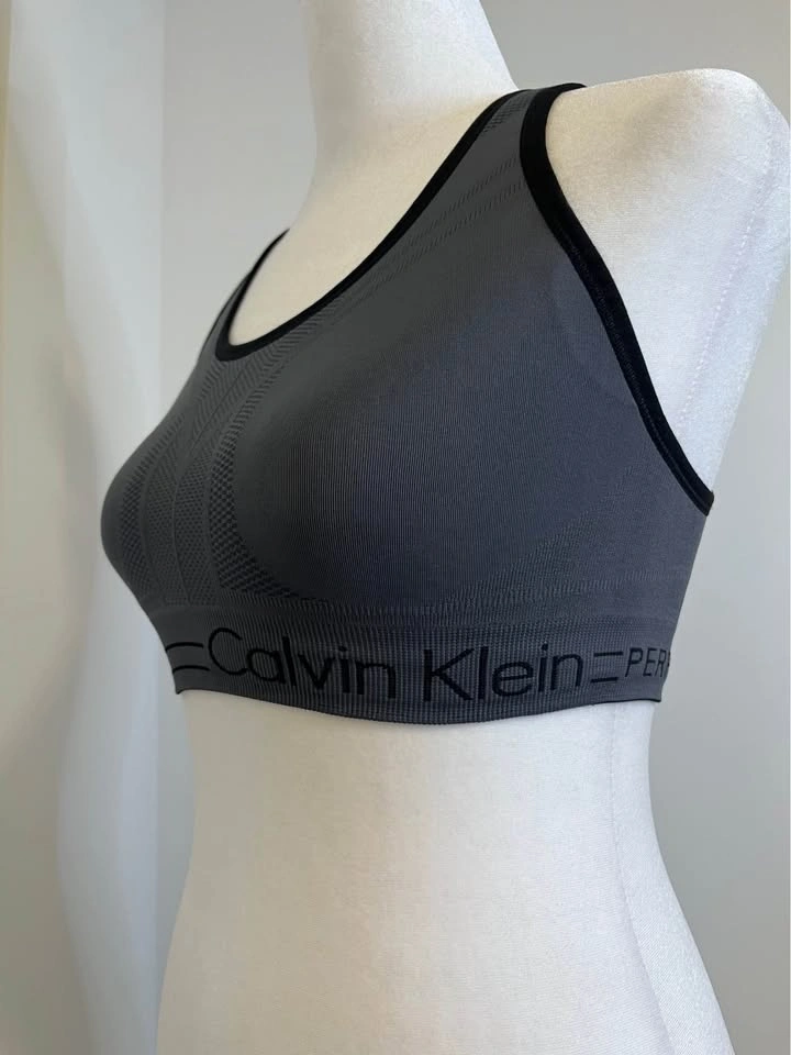 Calvin Klein Women's Gray Sports Bra - Size XS - photo 3
