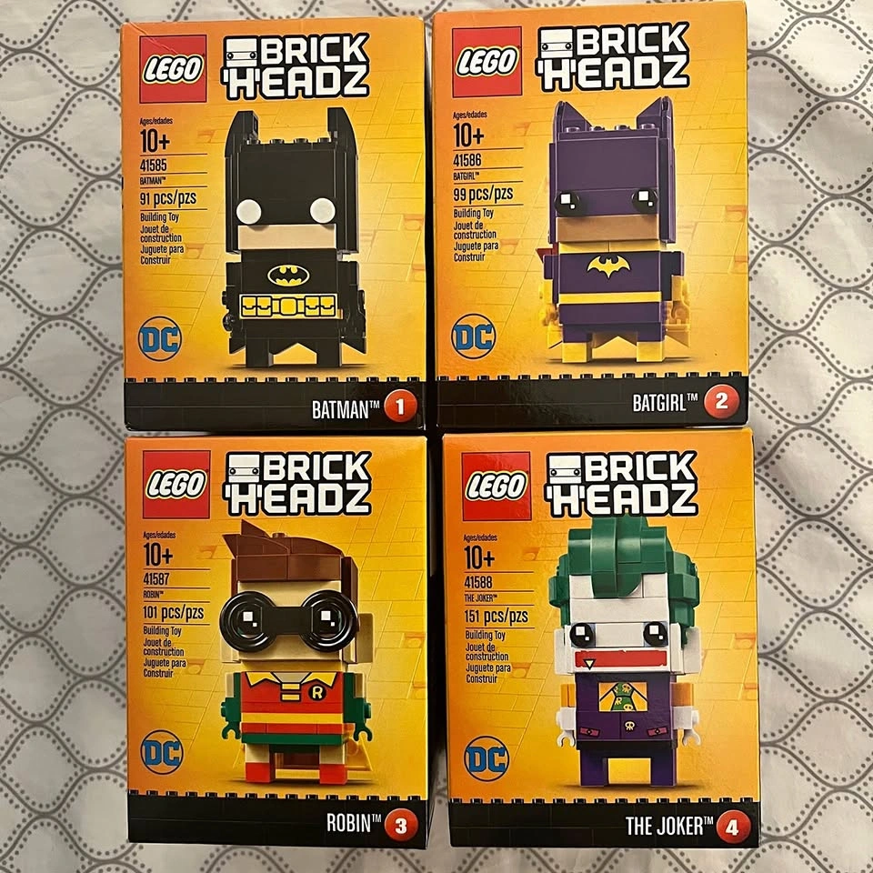 RETIRED LEGO BrickHeadz DC Comics Super Heroes 41585-41588 NEW!