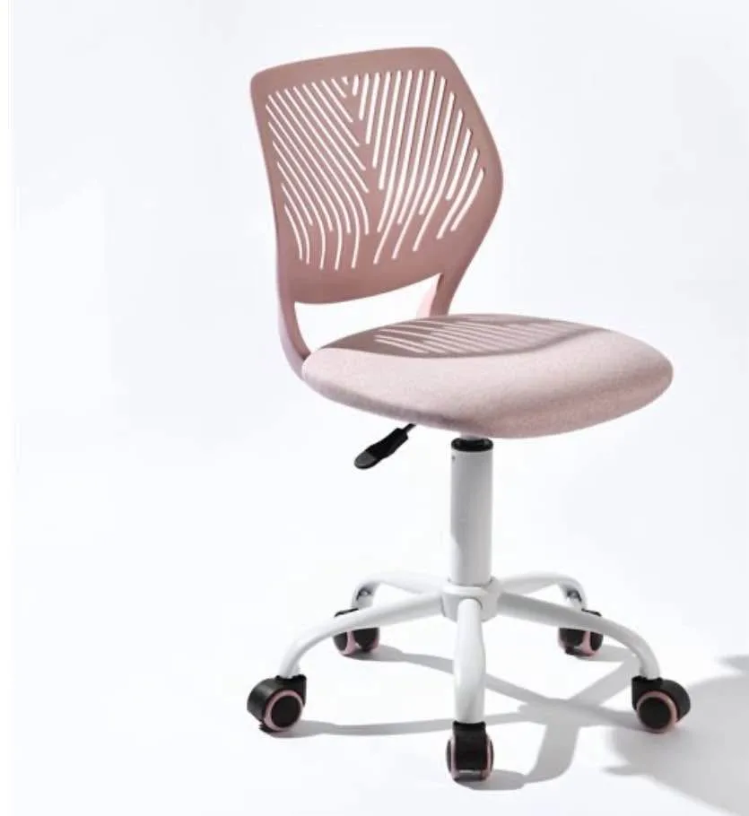 Pink Teens Adjustable Fabric Swivel Desk Chair #1815 image indicator(3)