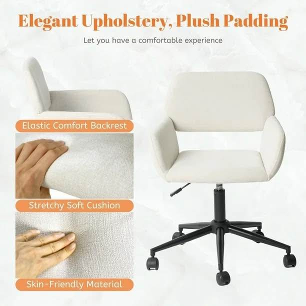 Adjustable Swivel Desk Chair with Armrest - photo 4