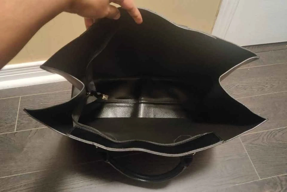 Brand new large capacity black color tote bag for women - photo 5