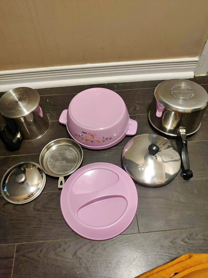 Used stainless steel fabreware pot hot box and oil stainer