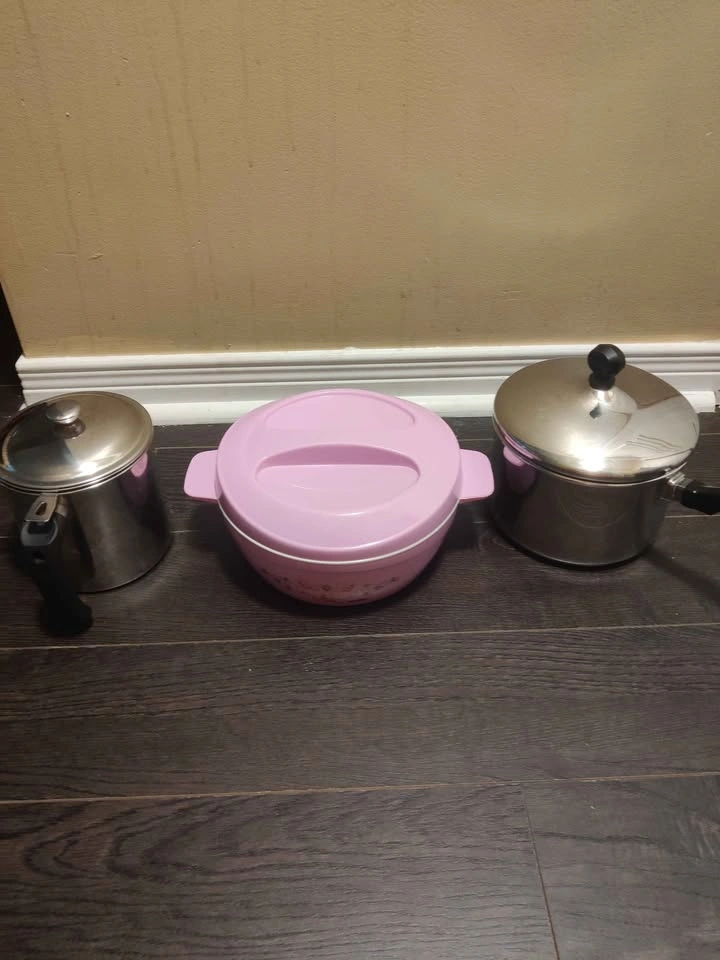 Used stainless steel fabreware pot hot box and oil stainer - photo 2