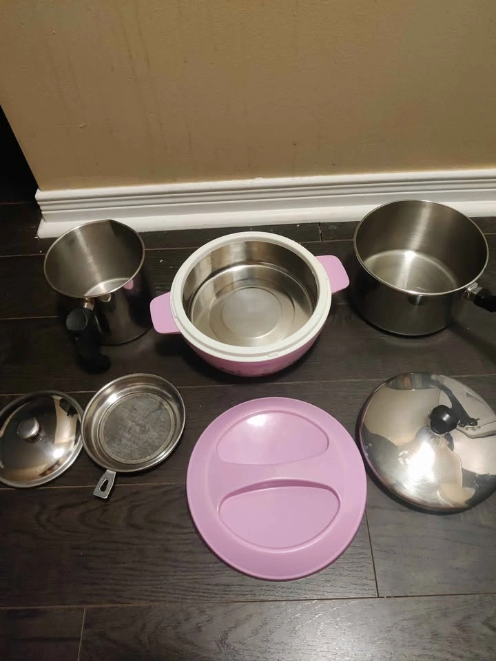 Used stainless steel fabreware pot hot box and oil stainer - photo 3
