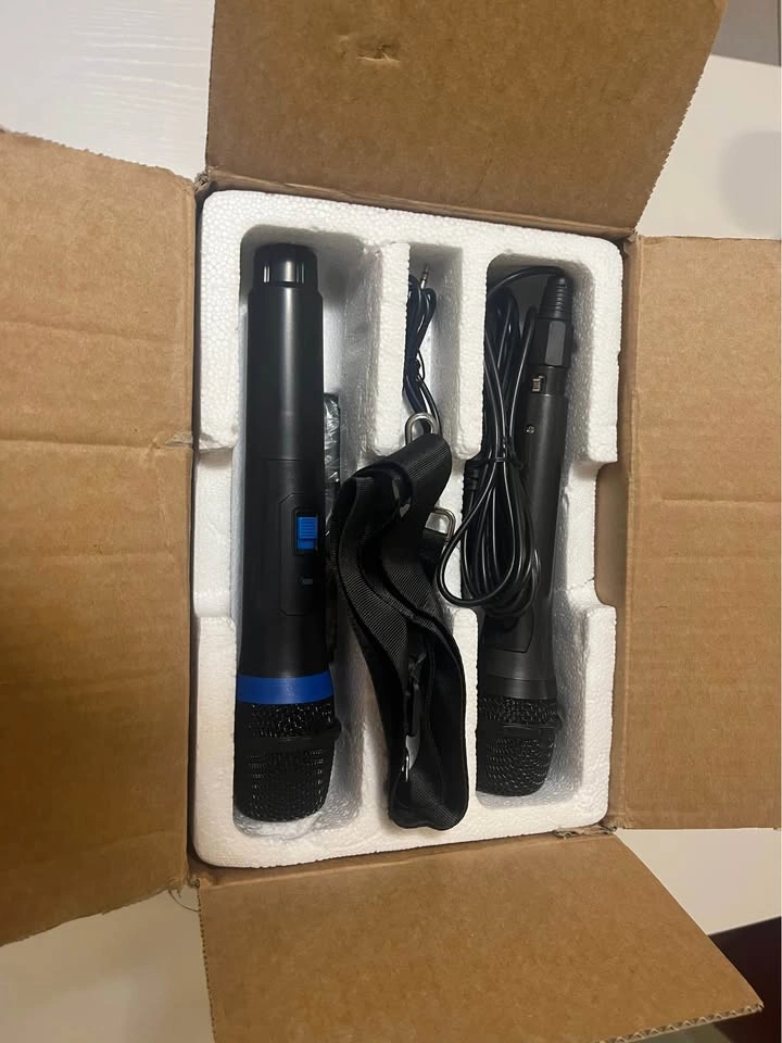 HWWR Karaoke Machine Bluetooth Speaker w/ 2 Mics - photo 3