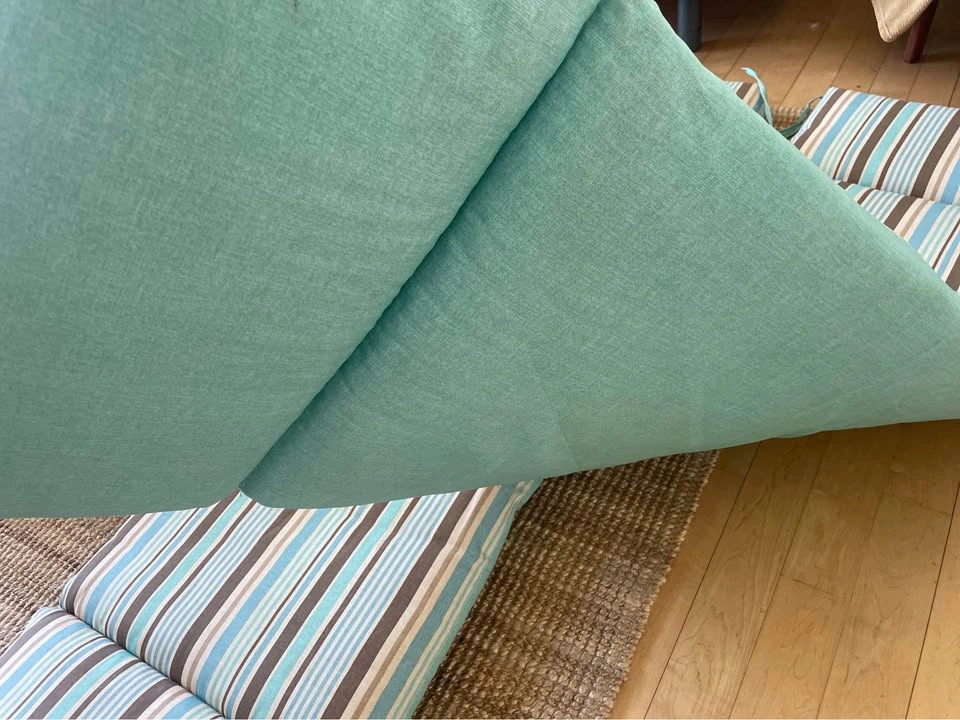 Striped Outdoor Chaise Lounge Cushions (2) - photo 5