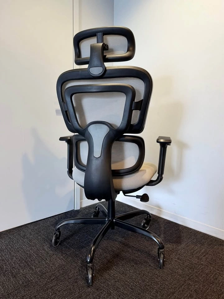 Comfortable Beige Ergonomic Office Chair with Headrest & Armrest - photo 5