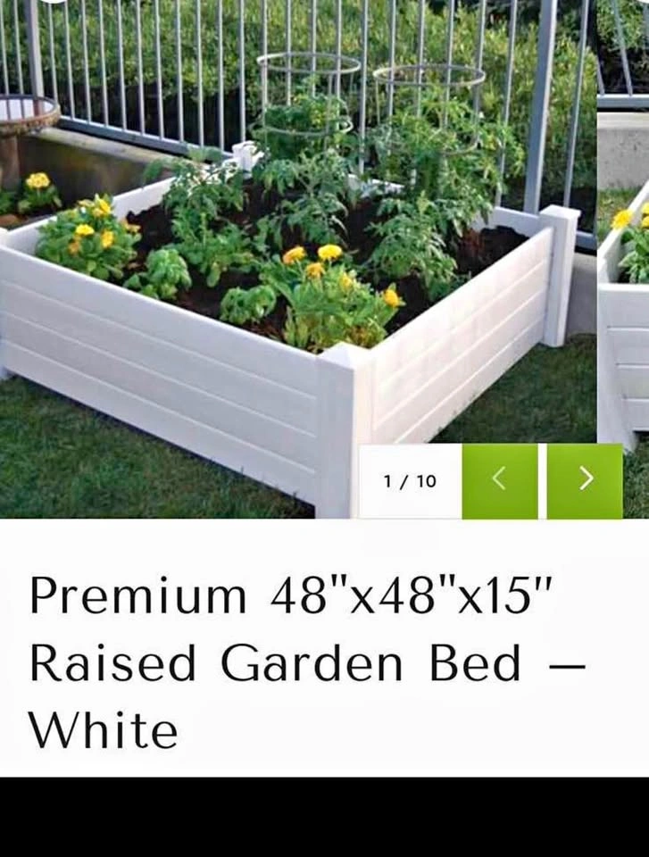 Used 48 x48x 15 raised garden beds