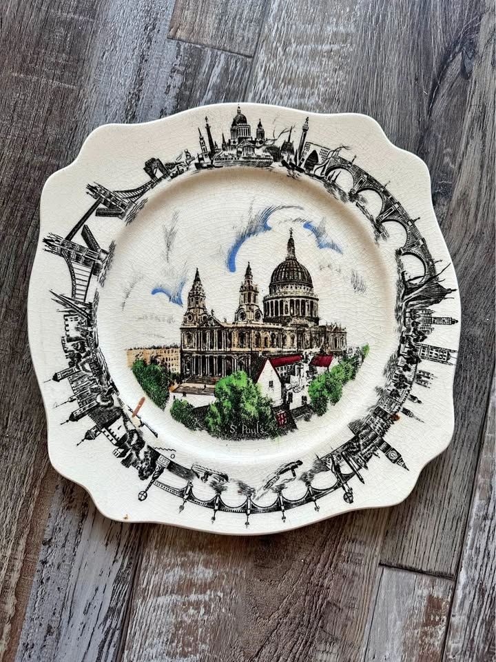 Vintage Collectible Plate - "The Old Mill" by Knowles China