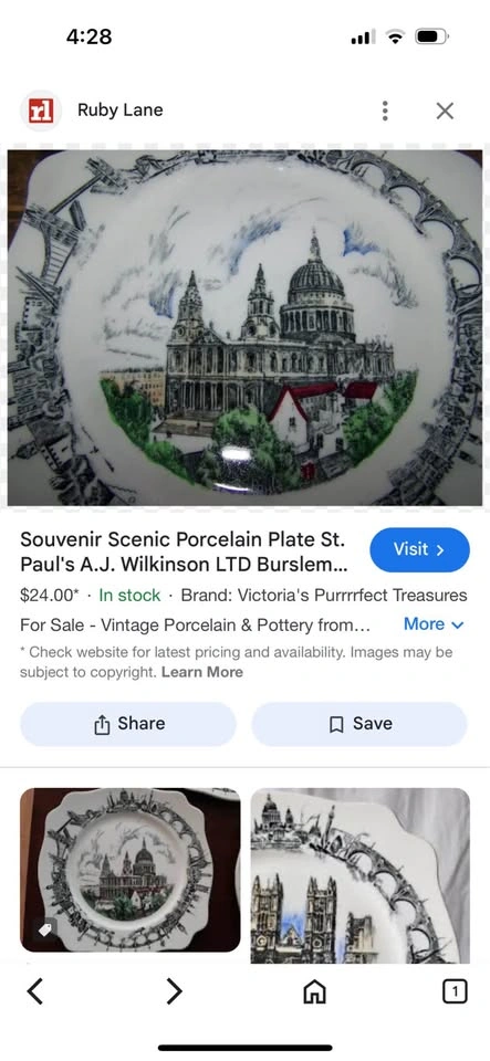 Vintage Collectible Plate - "The Old Mill" by Knowles China - photo 3
