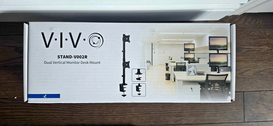 Vivo Stand-V002R Dual Monitor Desk Mount