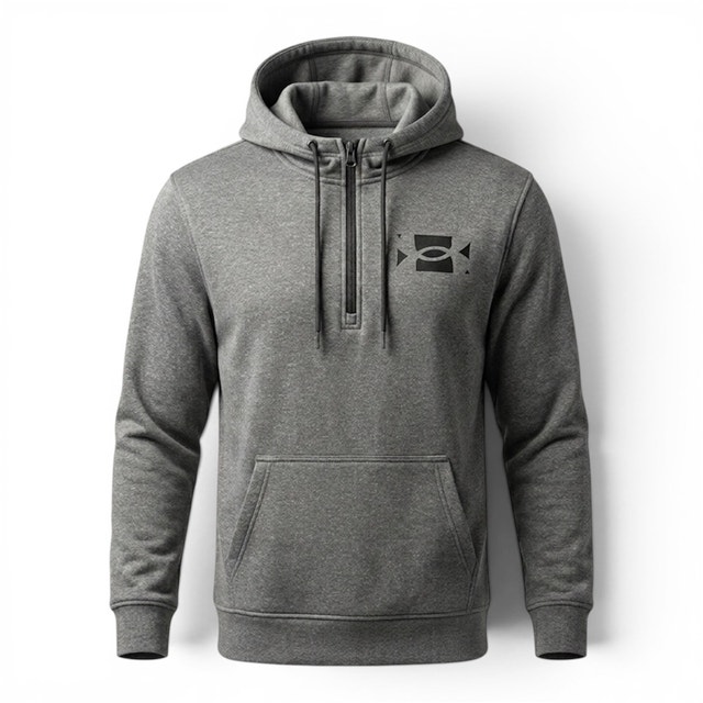 Under Armour Gray Hoodie - Size Medium, Loose Fit