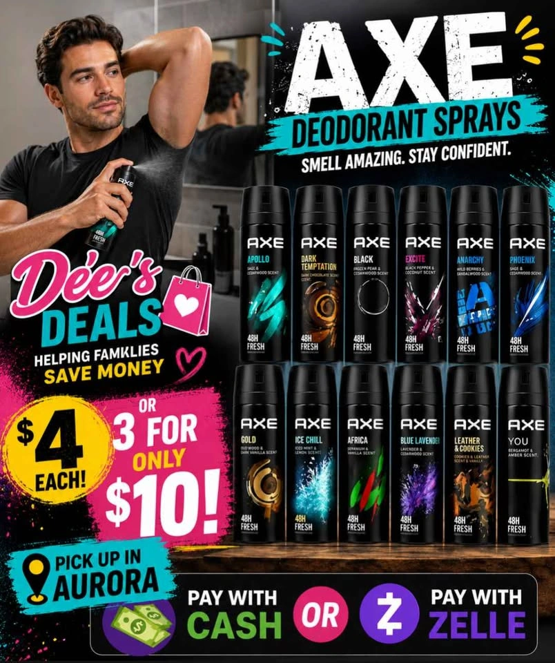 Axe Deodorant Sprays - $4 each or 3 for $10 - photo 2