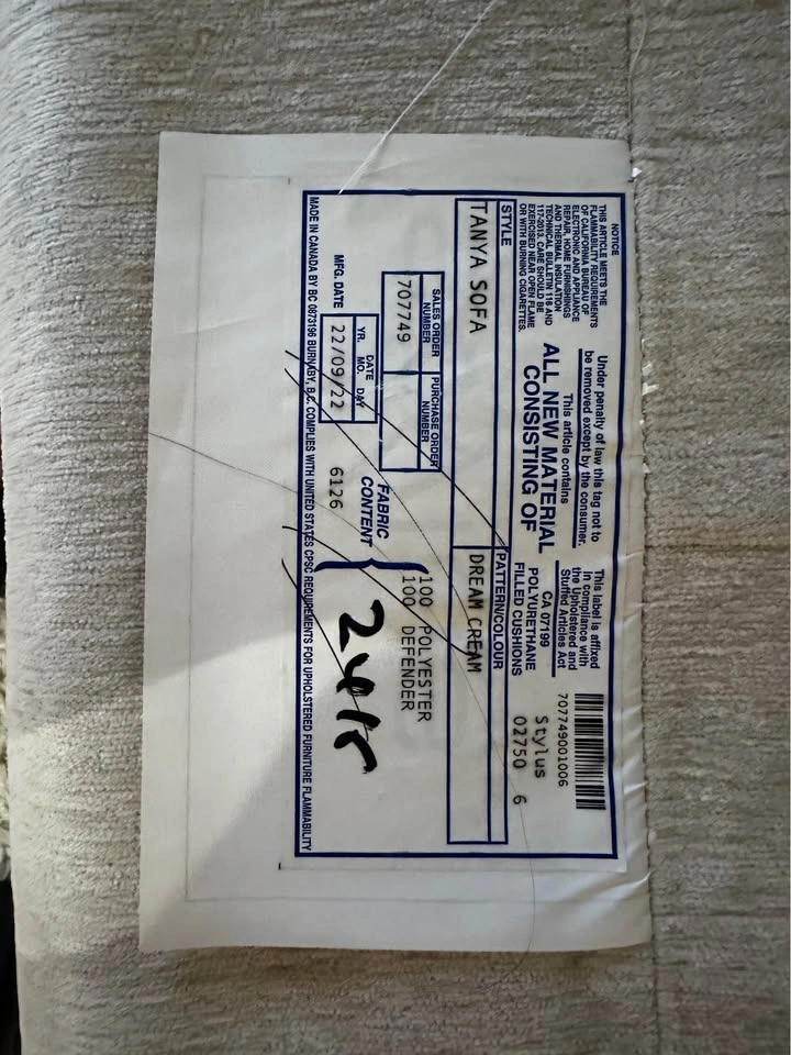 Tanya Sofa - Cream - photo 4