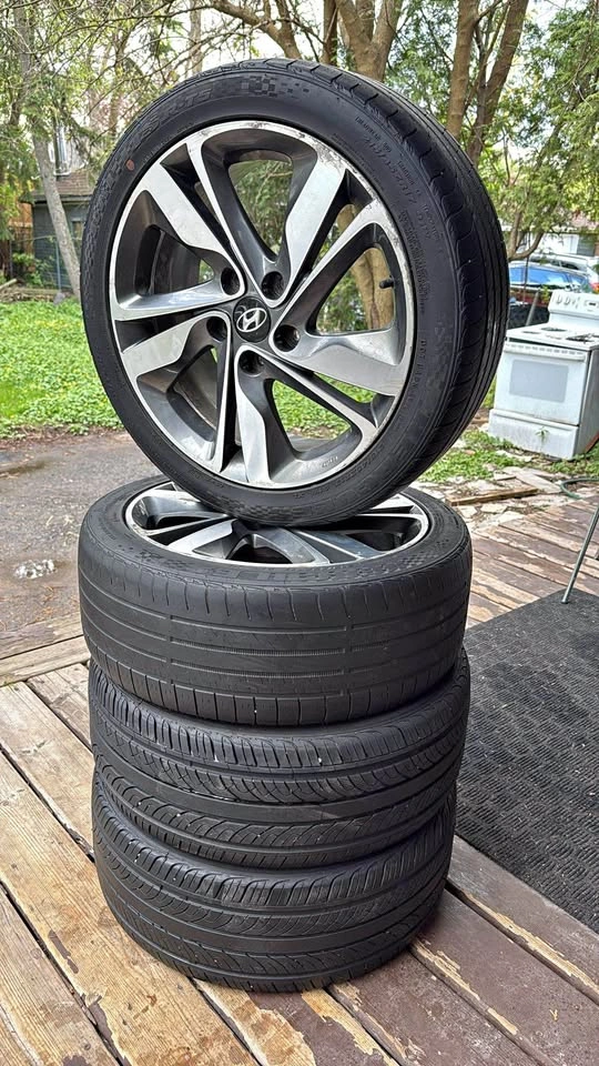 17" OEM Hyundai Wheels & Tires - 215/45ZR17 - Rims/Tires Sold Se