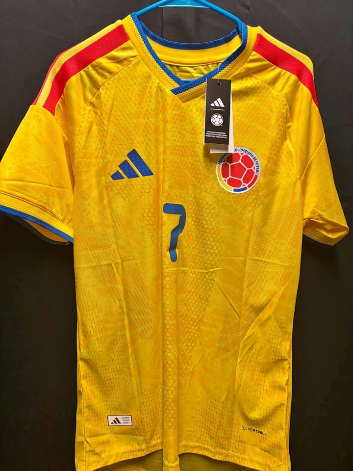 Luis Diaz Colombia 2026 Home Jersey