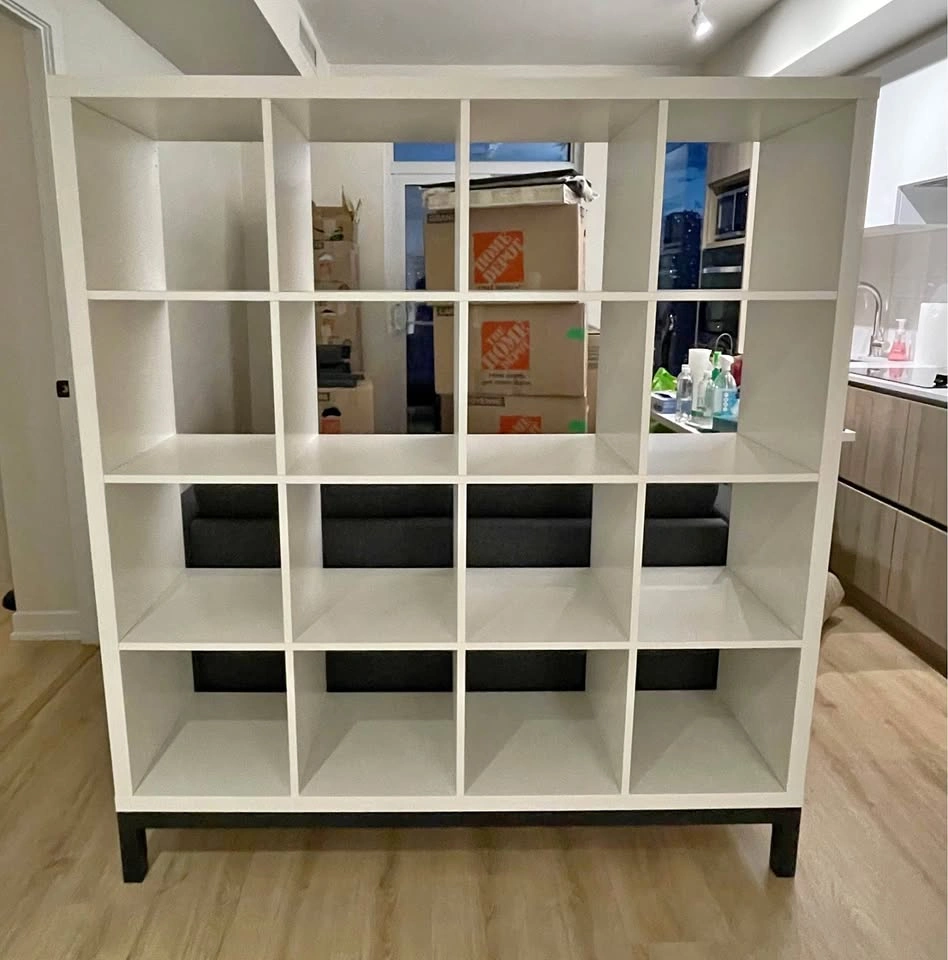 IKEA KALLAX 16-Cube Shelving Unit with Underframe